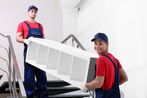 Careful transport of household items in East London