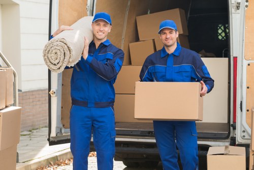 Truck loading support for a move in East London near Bethnalgreen