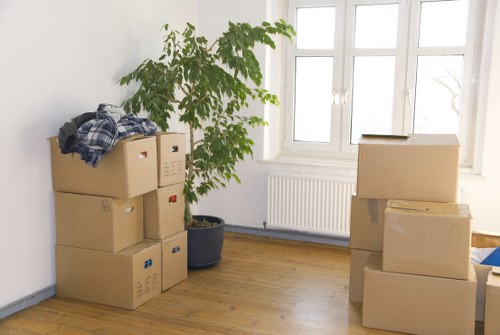 Office furniture and equipment ready for commercial relocation